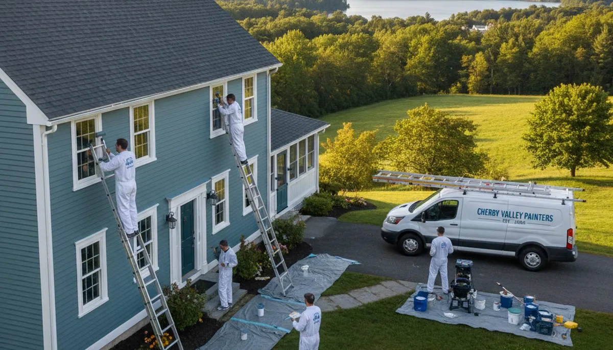Worcester, MA house painting contractors providing professional interior and exterior painting services