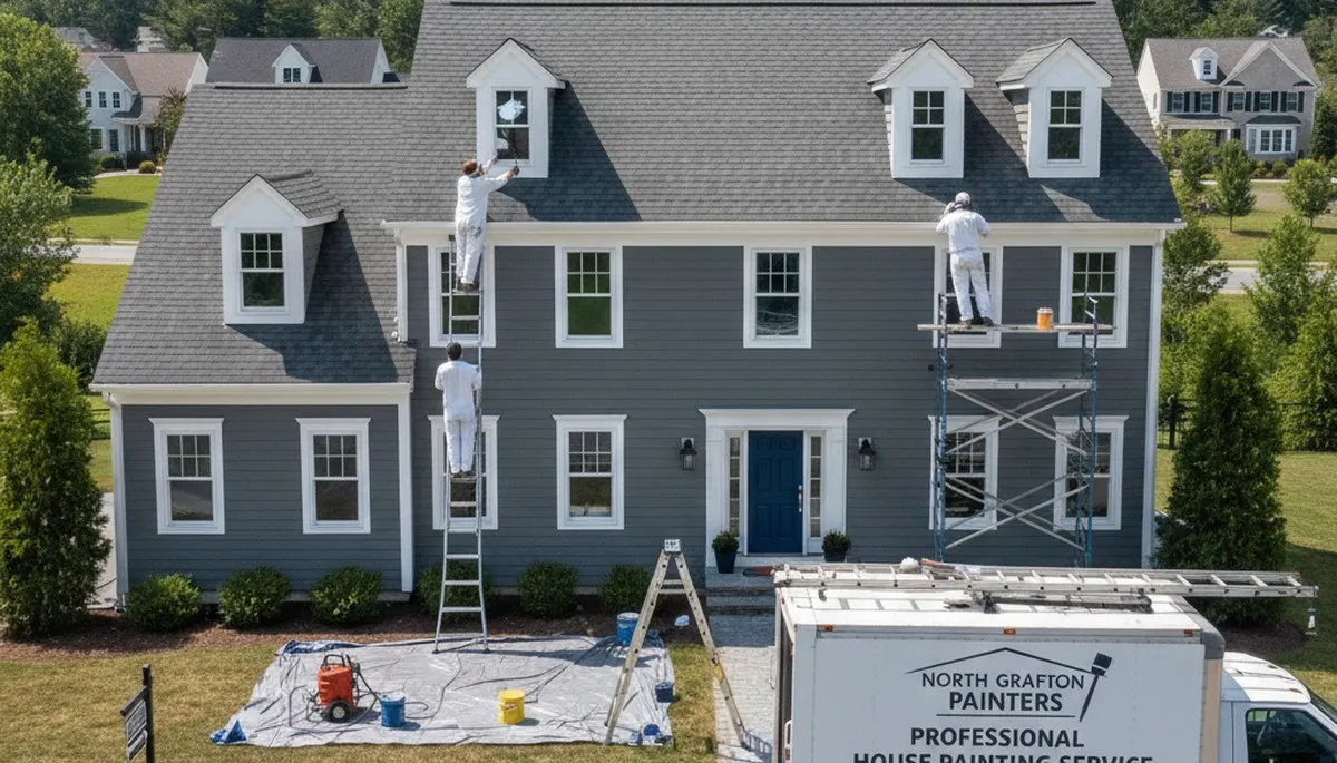 Professional house painters in Worcester MA providing expert residential painting services
