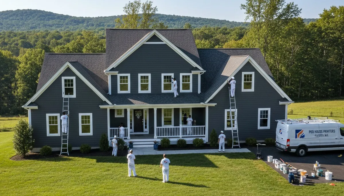 Professional house painters in Worcester MA providing expert residential painting services